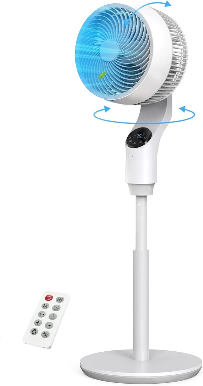 PNTCK Stand Fan with Remote Control